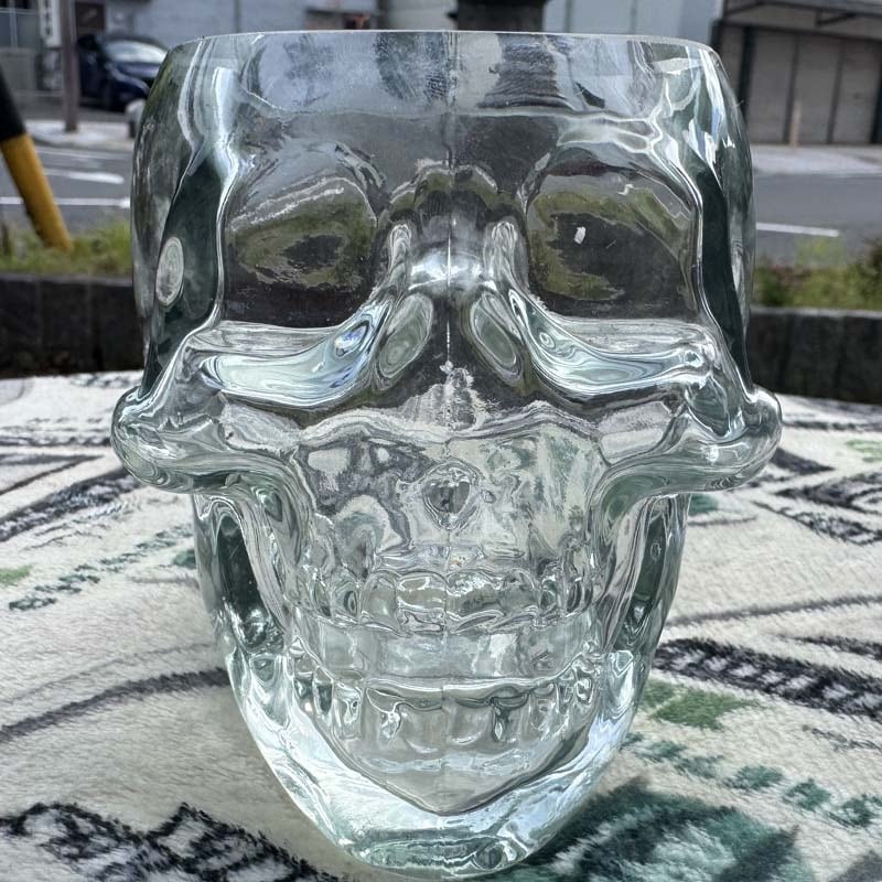 SKULL Large Glass、無鉛ガラス、クリスタルガラス、スカル、骸骨