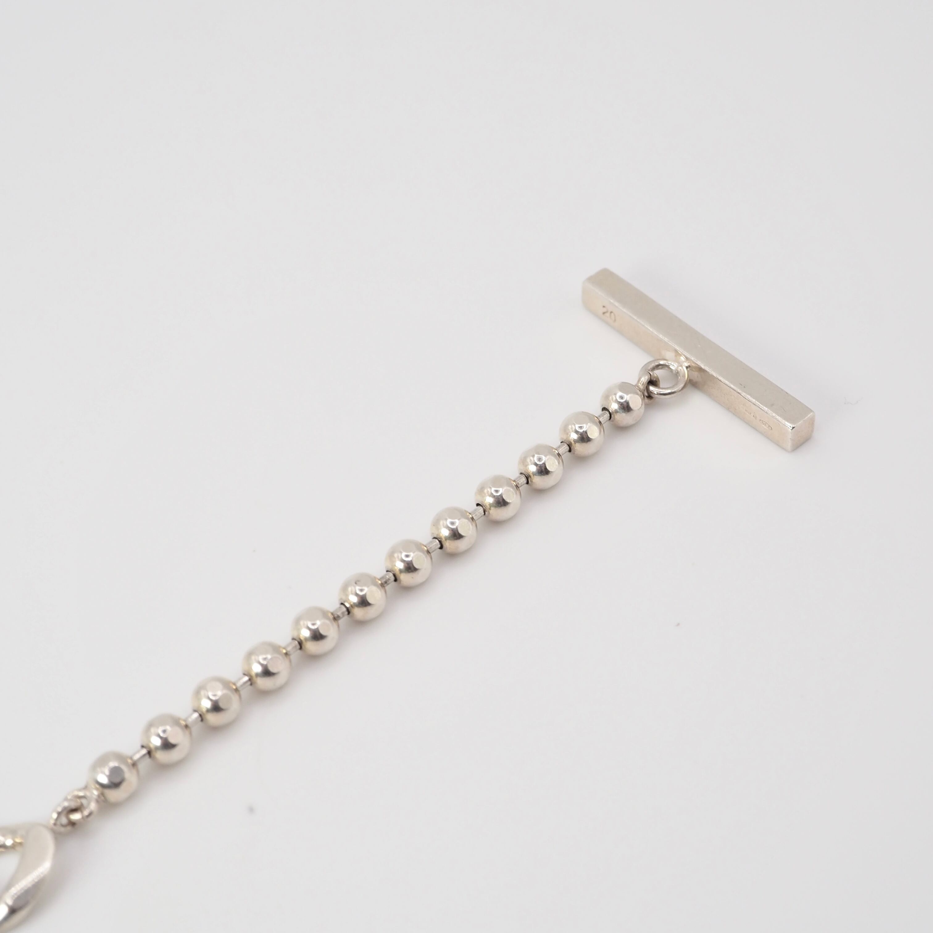 GUCCI ボール 喜平 ミックスブレスレット シルバー925 グッチ