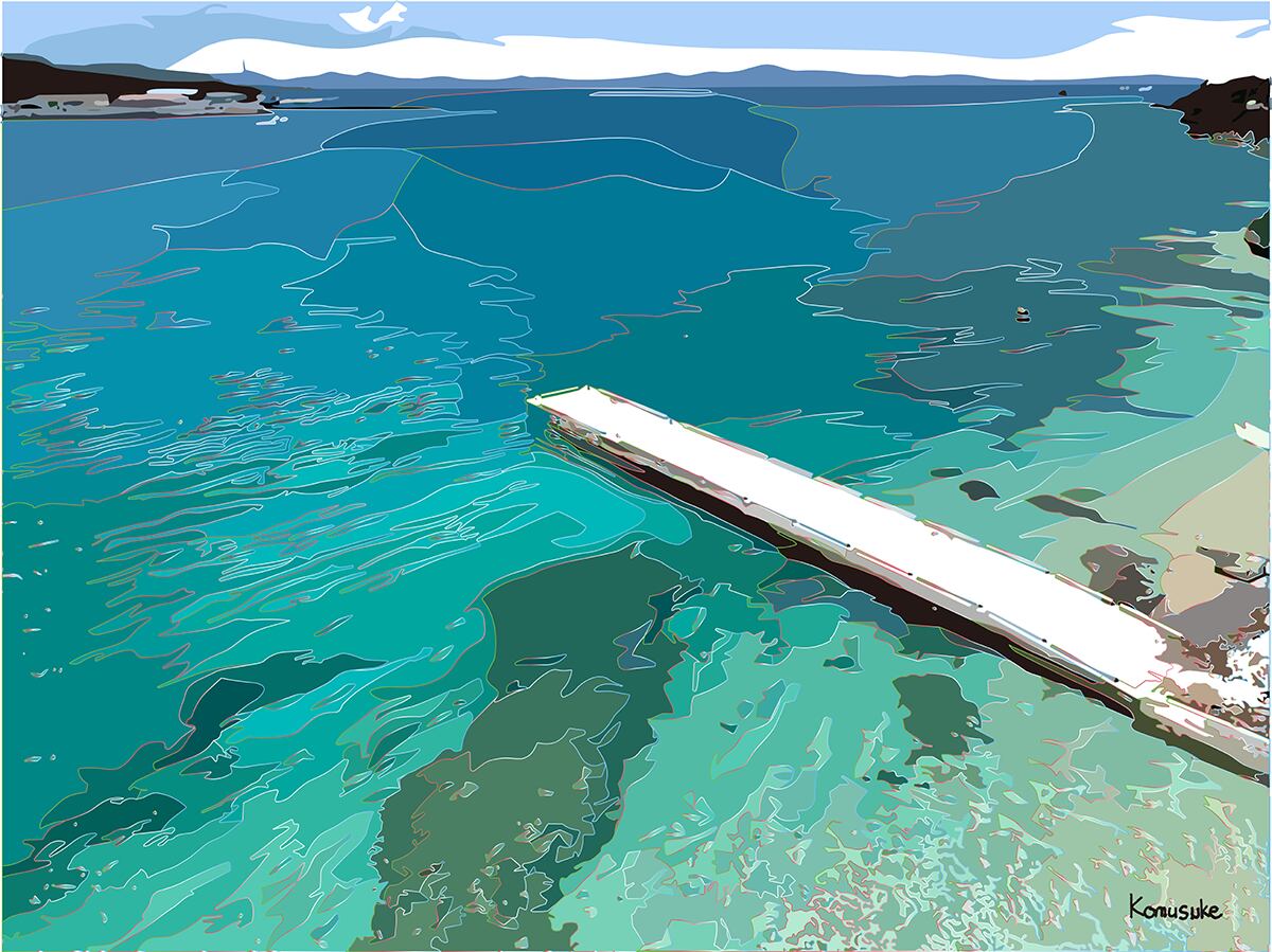 ◎01-050_sesoko Island(komusuke graphic)