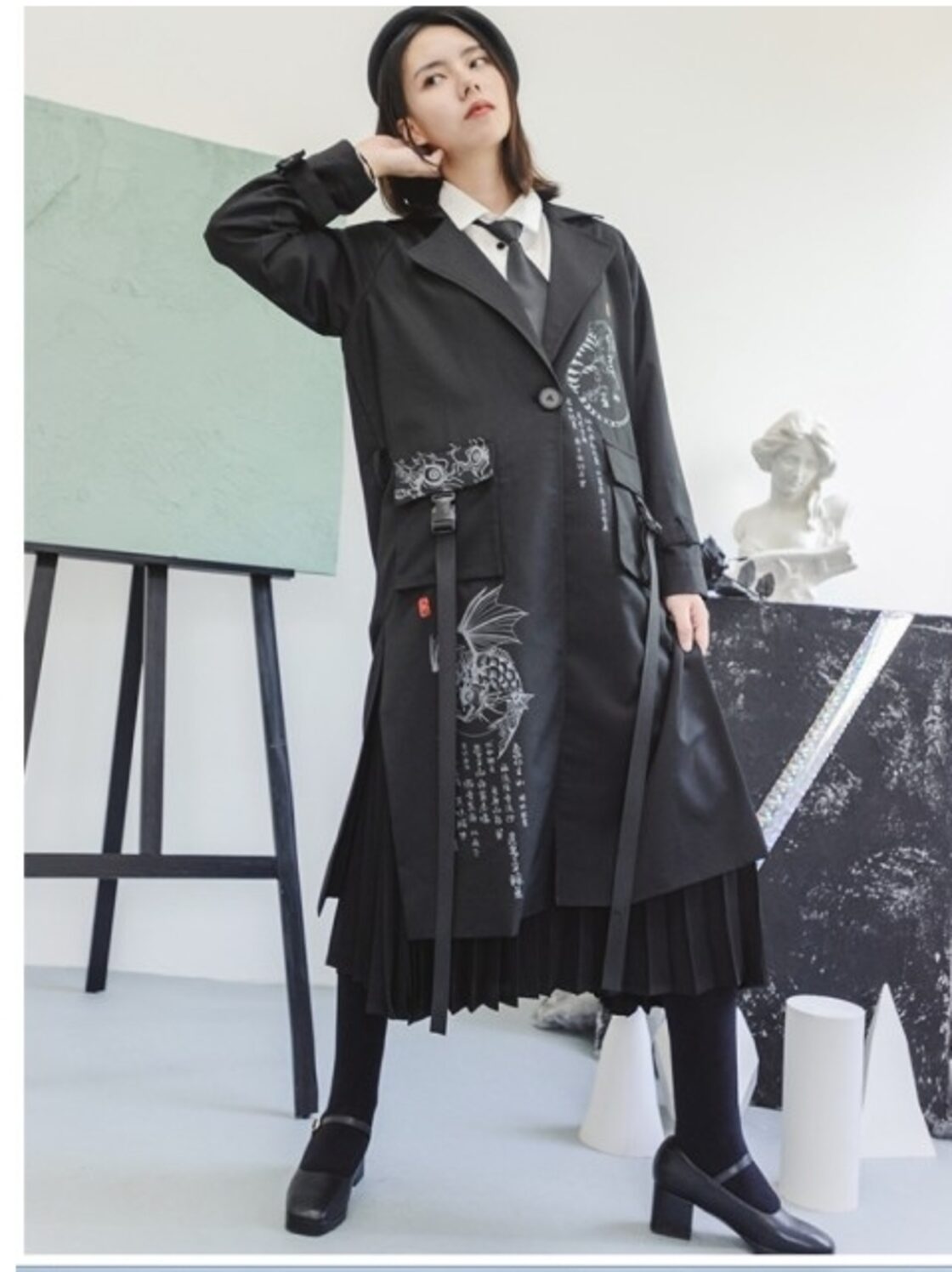 ステンカラーコート レディース 春 トリコ コムデギャルソン  