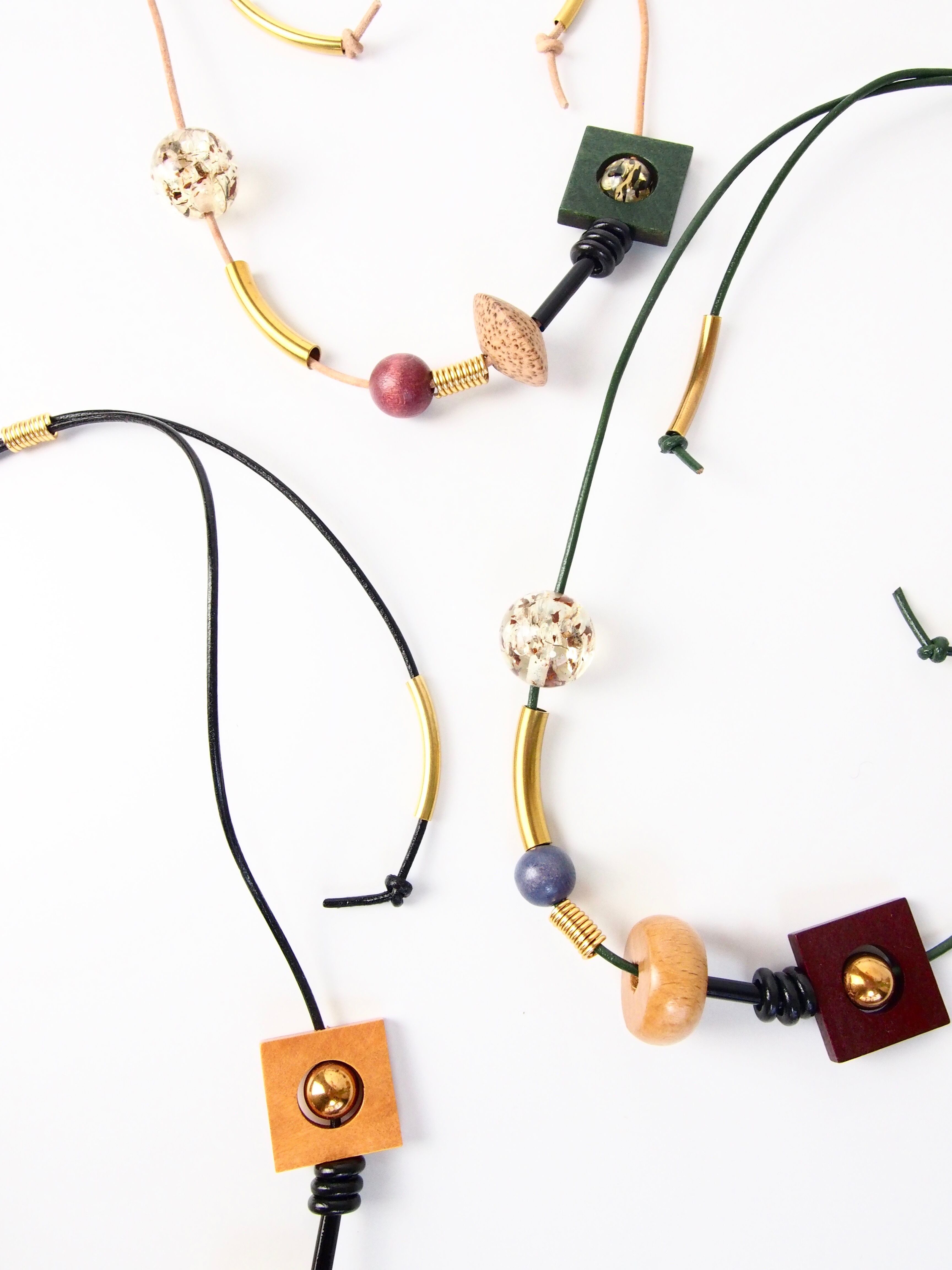 " Adjustable leather necklace " 【 nostalgia 】
