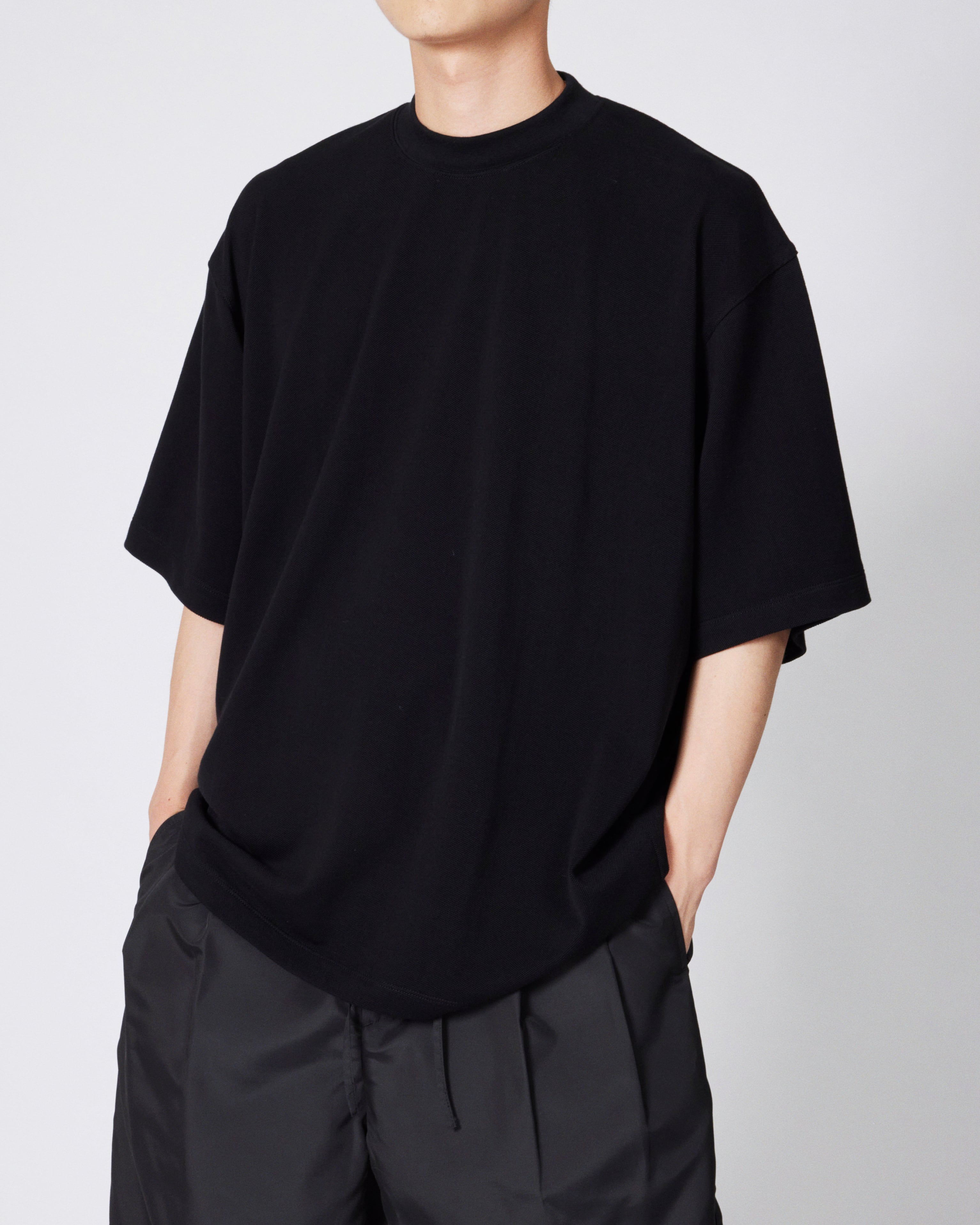 everyone piquet tee shirt (BLACK) | everyone