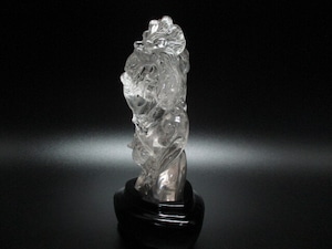 高級彫刻品　天然水晶龍　no,3