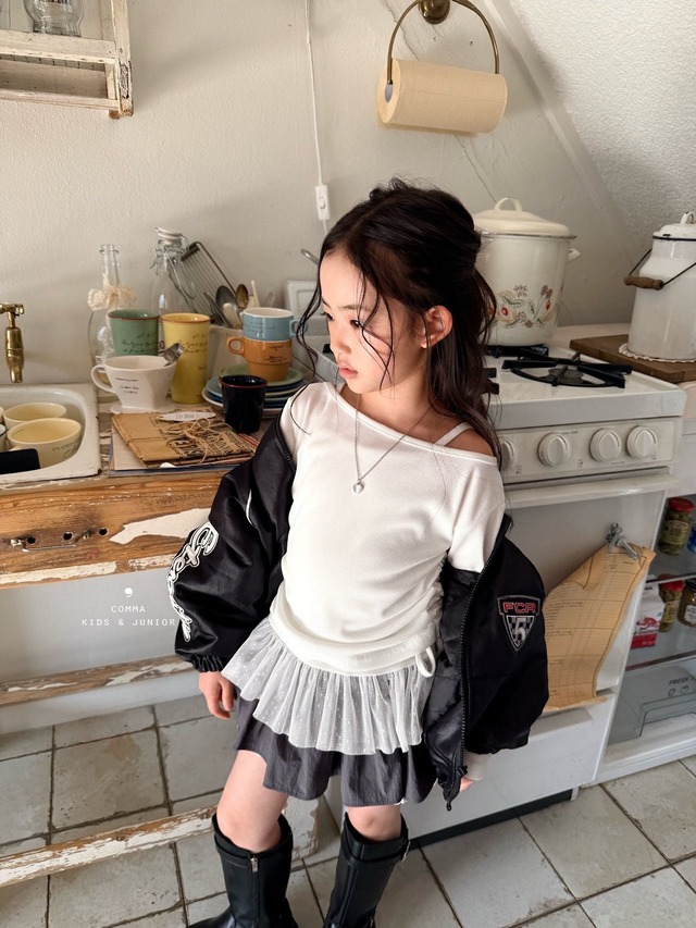 COMMA［取寄］mangsa frill camisole + tee set 26autumn