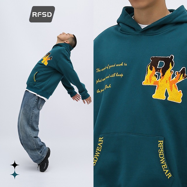 P12763 長袖トップス シンプル パーカー カジュアル プリント ストレート メンズ