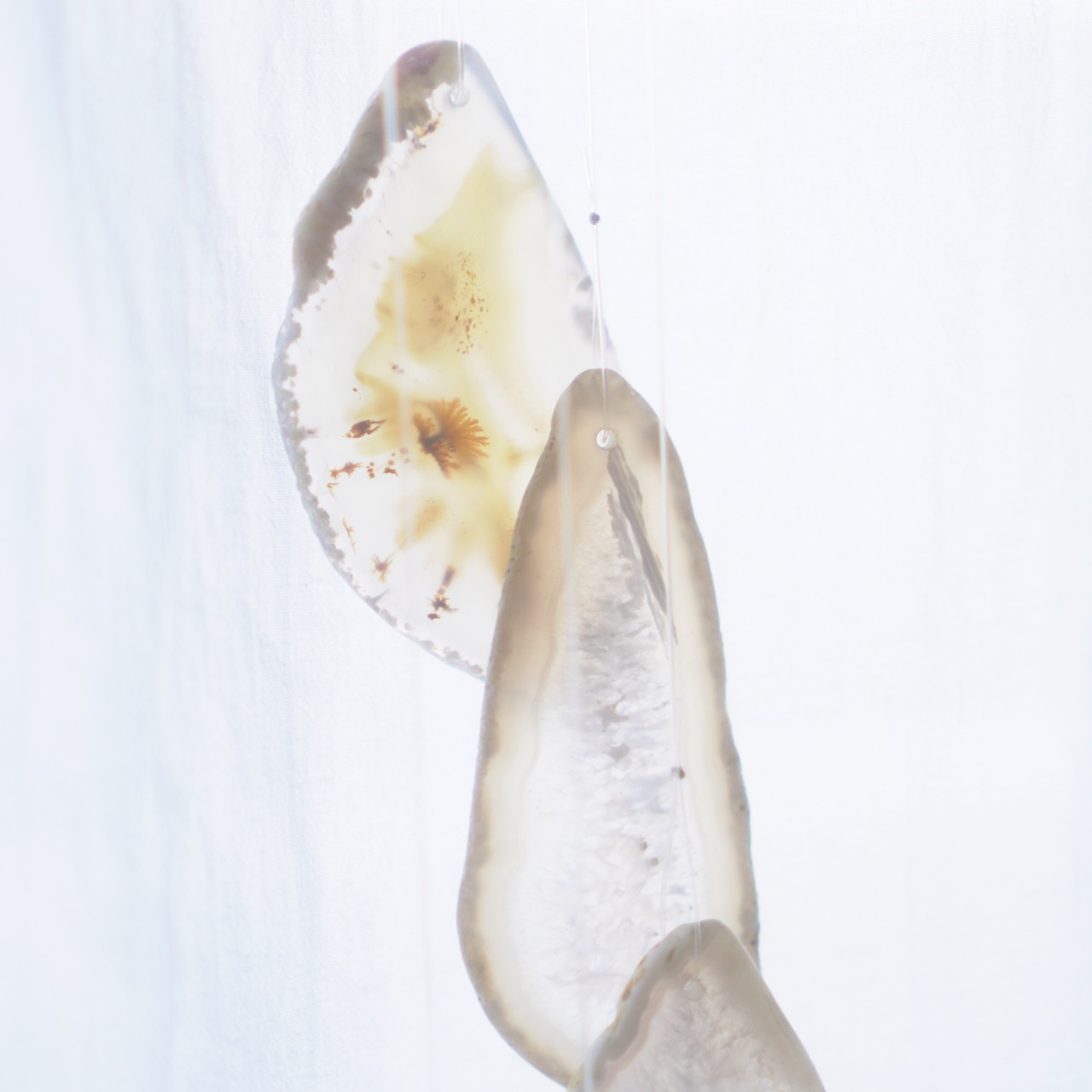 Frost Flower - アゲートヒーリングチャイム / Agate Sun Catcher Wind Chime 1064