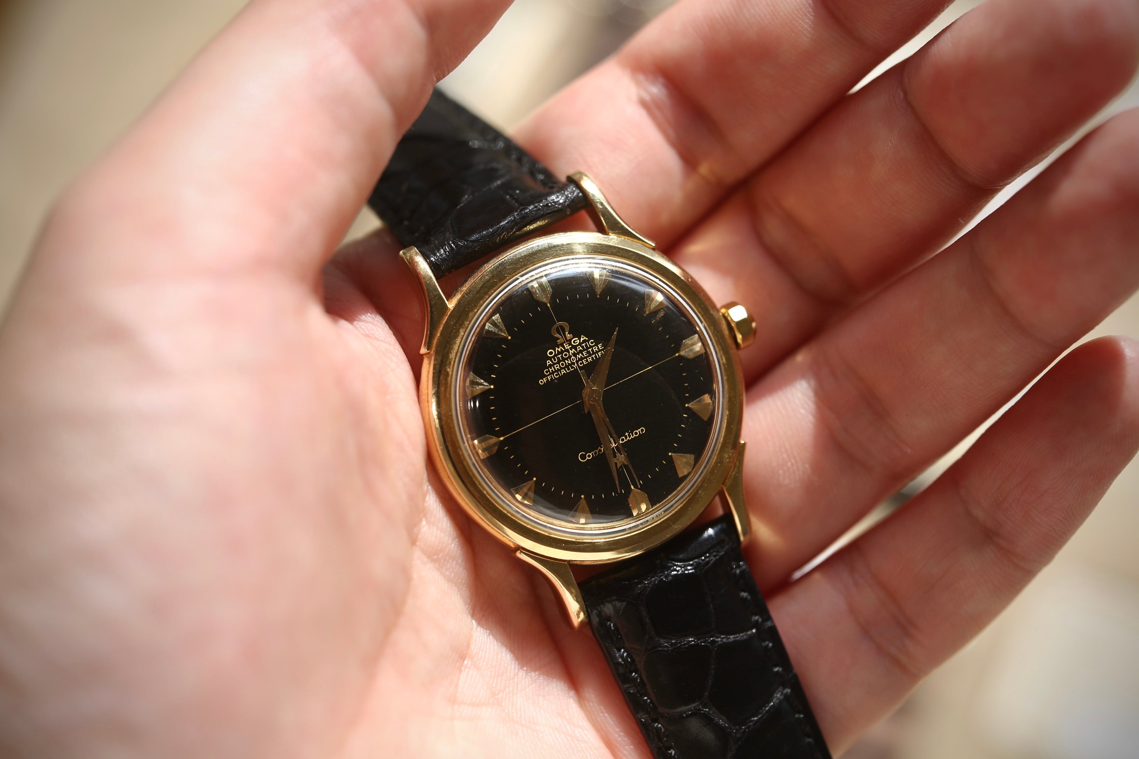 OMEGA】 1952年製 オメガ コンステレーション『1st』 14金無垢
