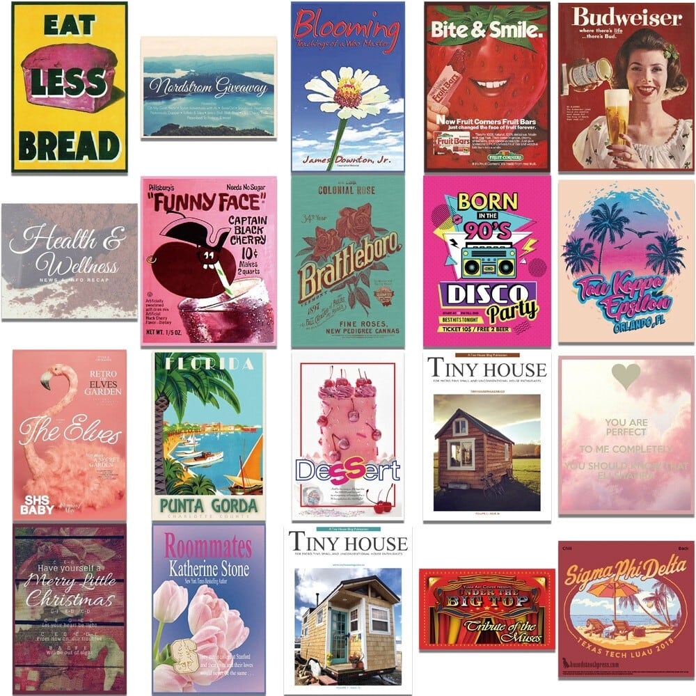 2.ポップ・ファンシー系シール リパック品 2種類 海外製 ステッカー