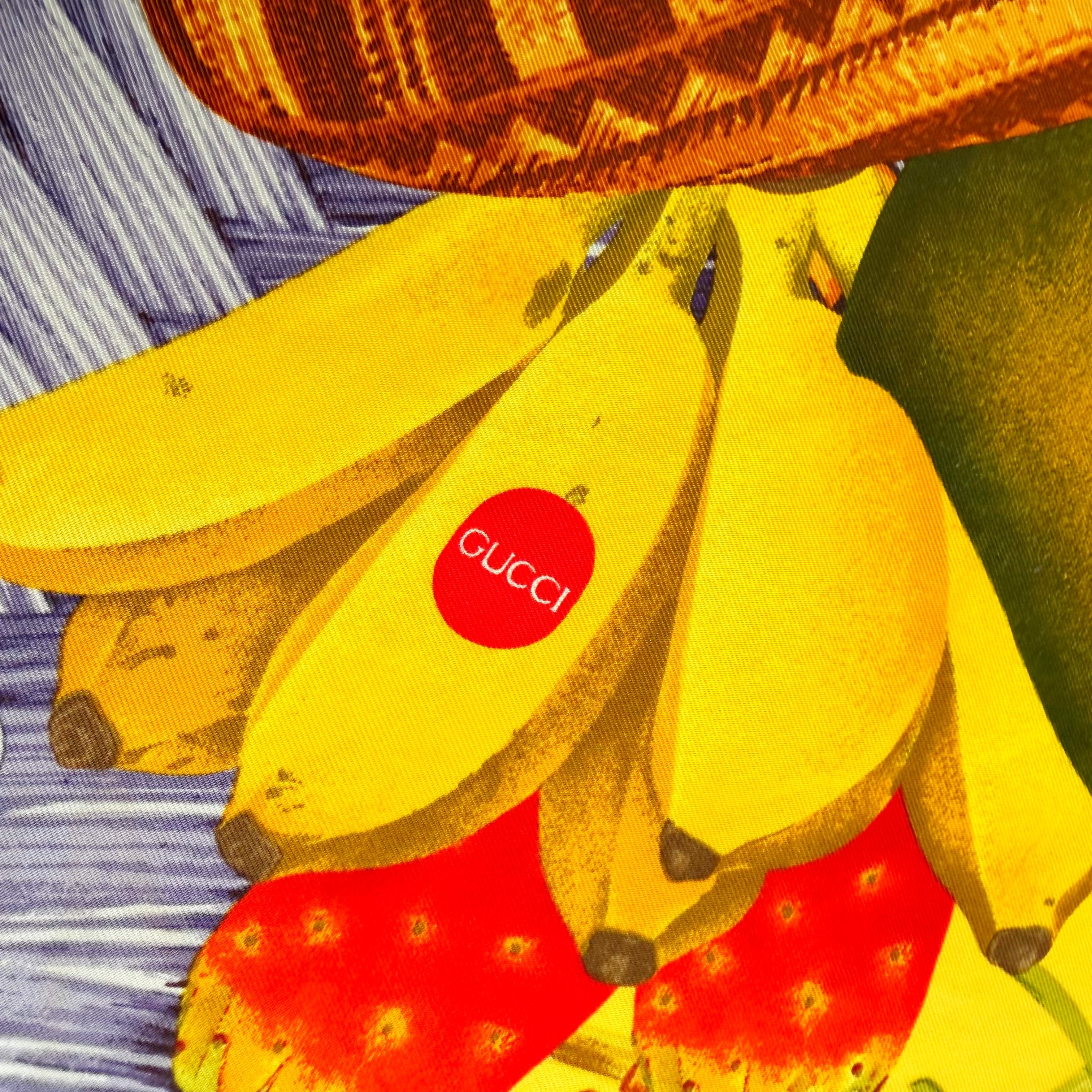 dead stock- GUCCI silk fruits scarf | TOKYO LAMPOON online shop