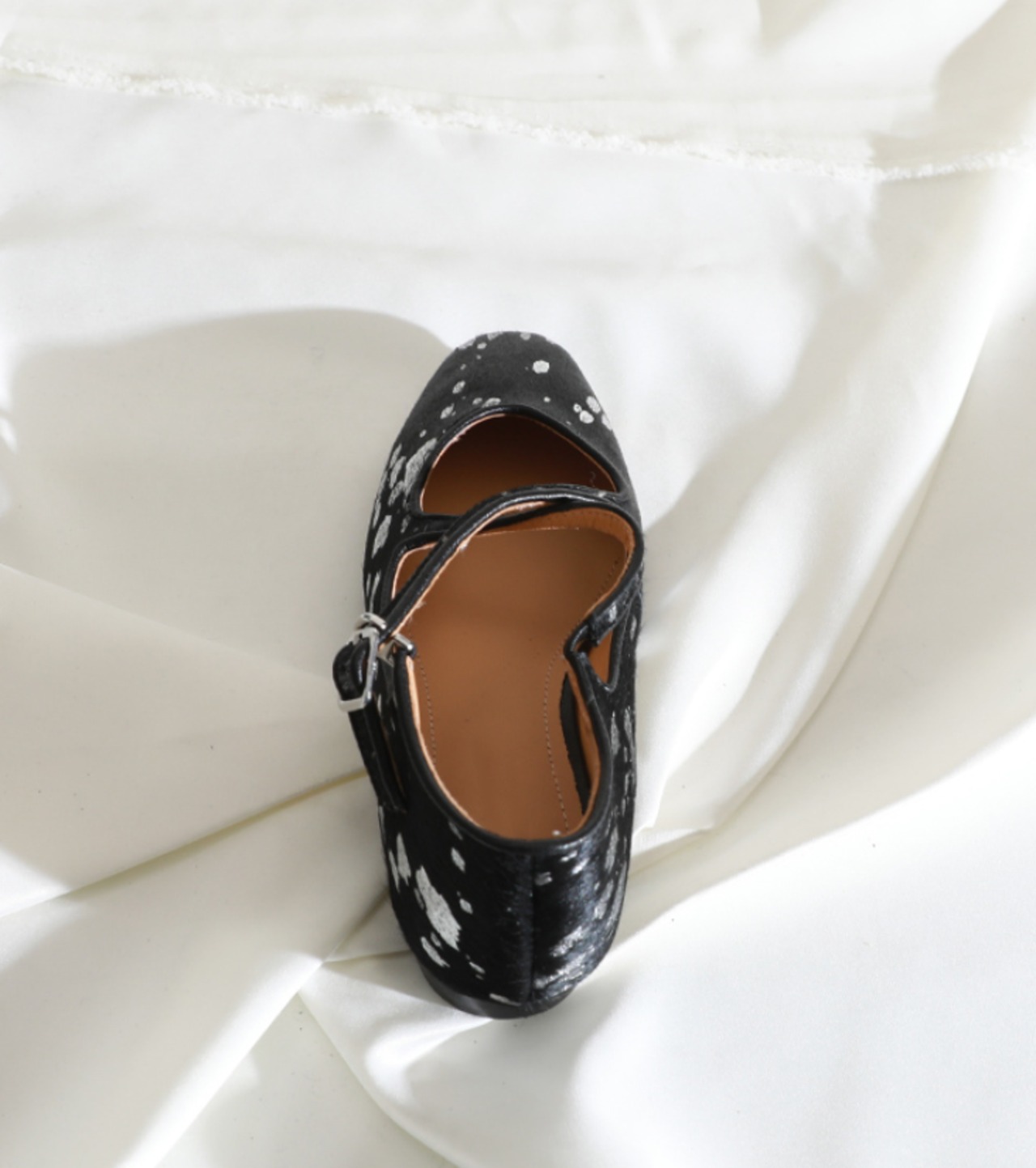 馬毛マリージェンシューズフラットソール