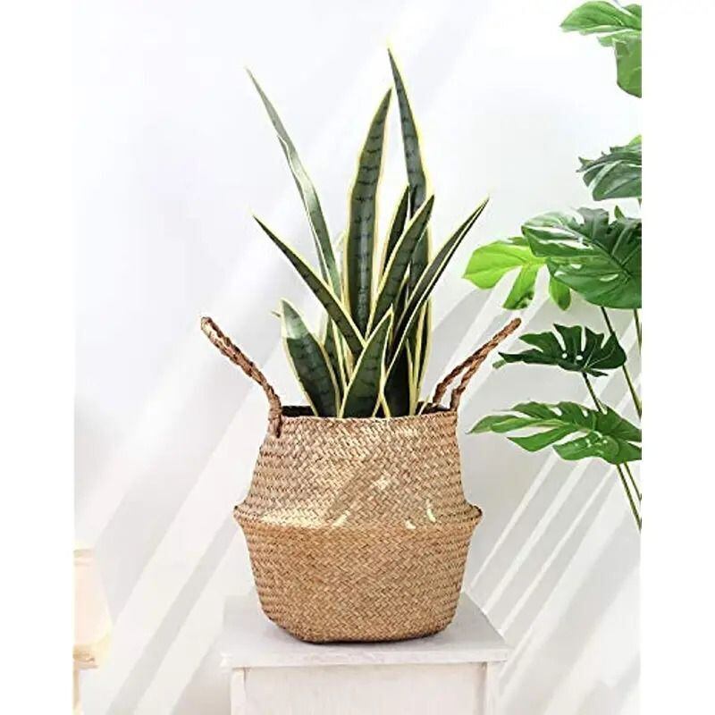 植木鉢 プランター 鉢 ミニ竹 折りたたみ式 ラタン おしゃれ 観葉植物