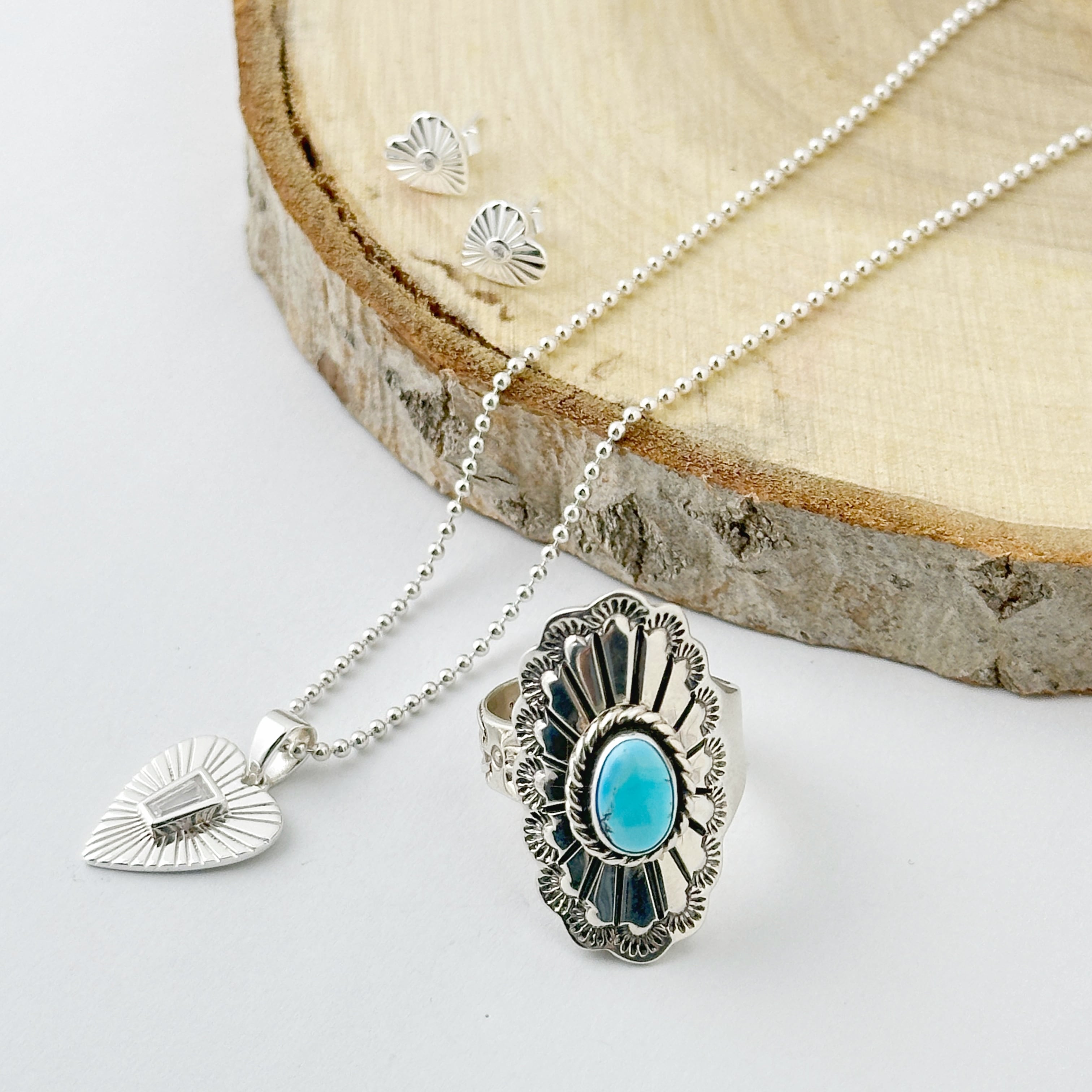 Indian Jewelry】ゴールデンヒル ターコイズ フリーサイズ リング 指輪