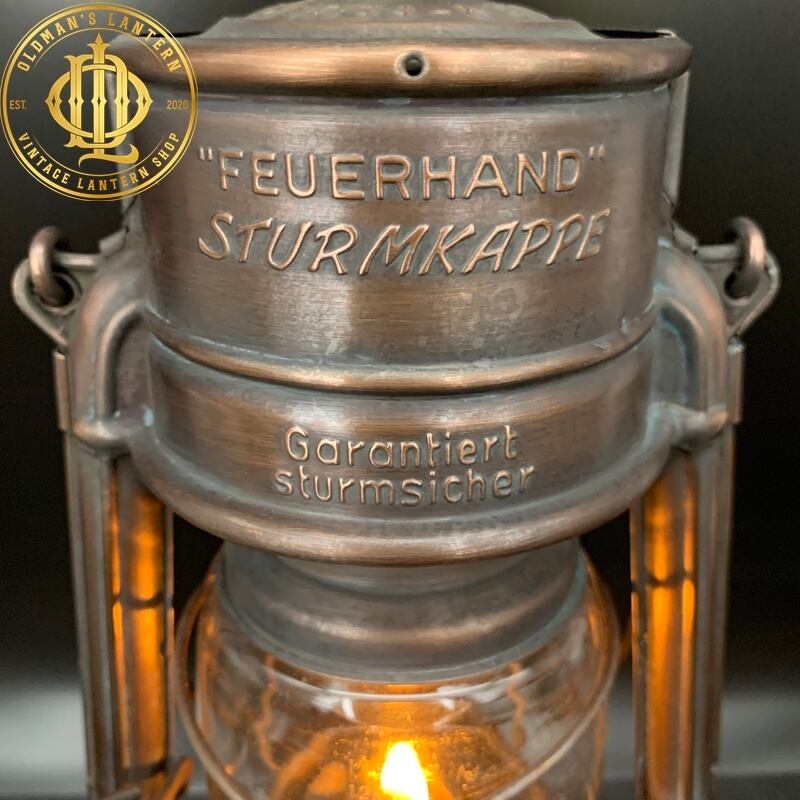 1950's FEUERHAND 276 StK 銅メッキ AEUR クリヤー クラックグラス 漆