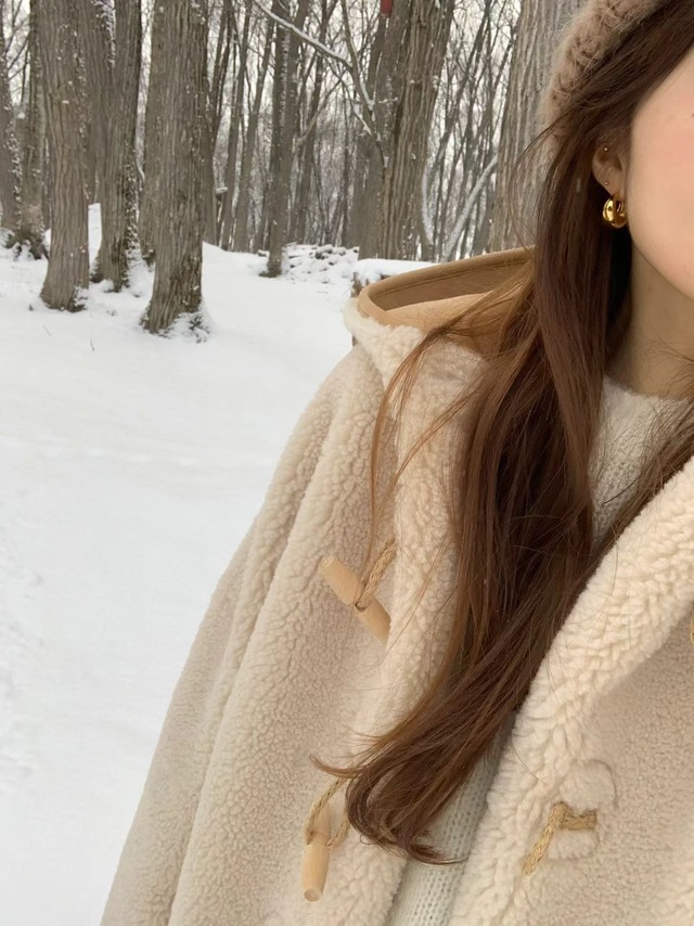 (予約) ounce / Powder hoodie duffle mustang coat