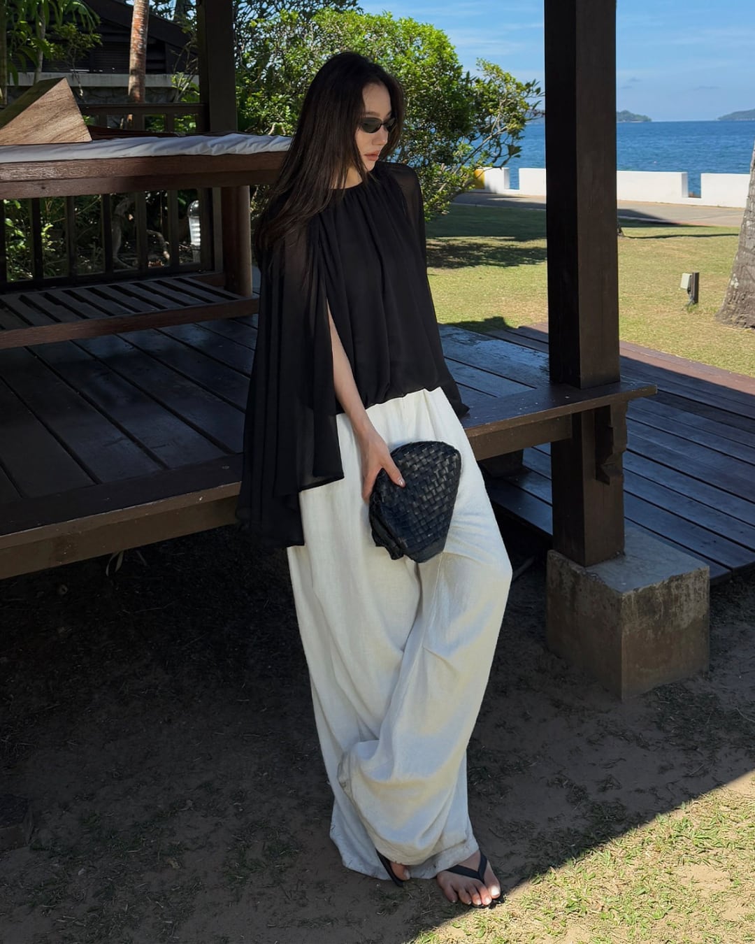 シフォンフレアスリーブブラウス S26148