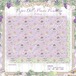 予約☆CHO125 Cherish365【Paper Doll's Picnic Paradise - pattern violet & minty】デザインペーパー / ラッピングペーパー 10枚