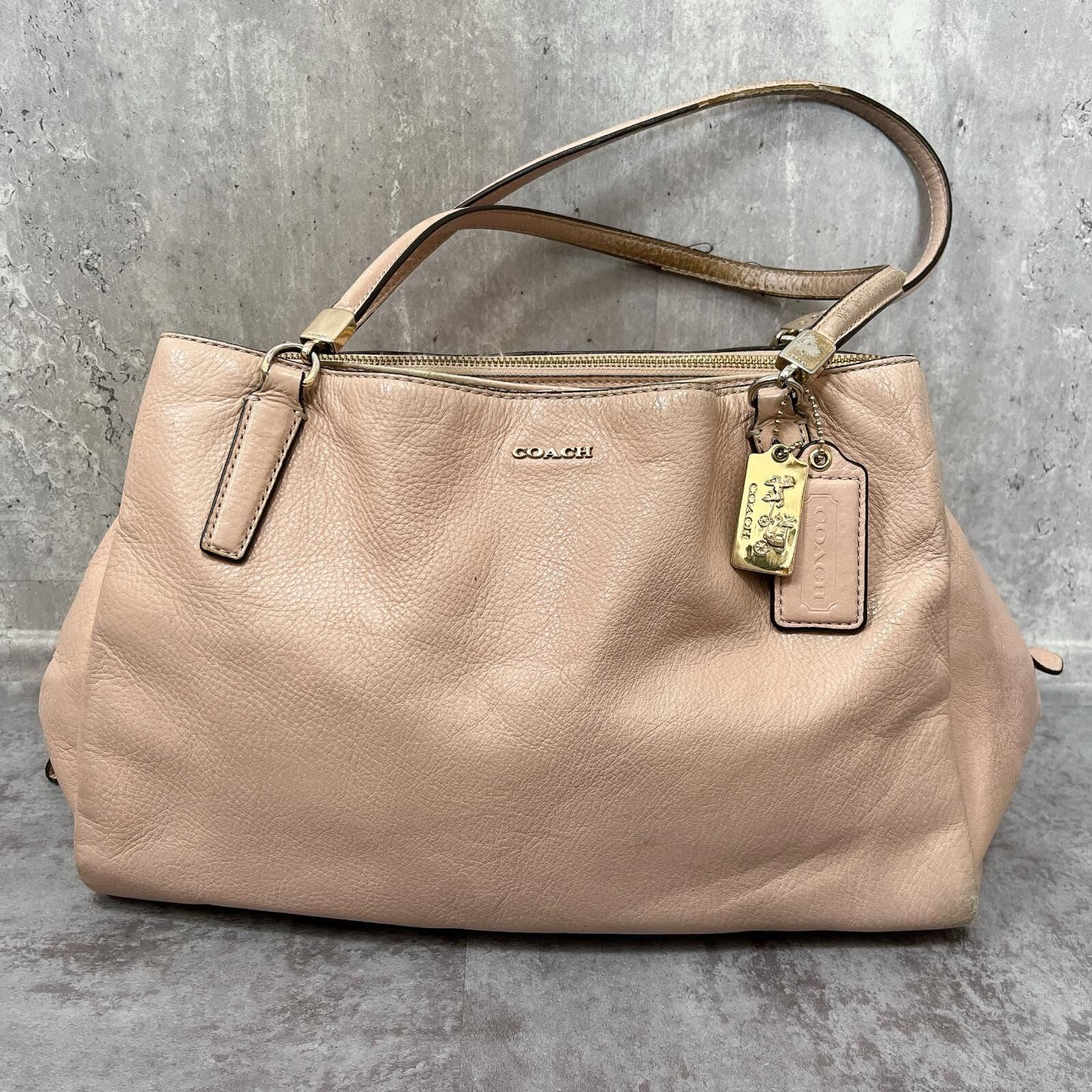 COACH ベージュ レザー ハンドバッグ（ショルダーなし） COACH コーチ