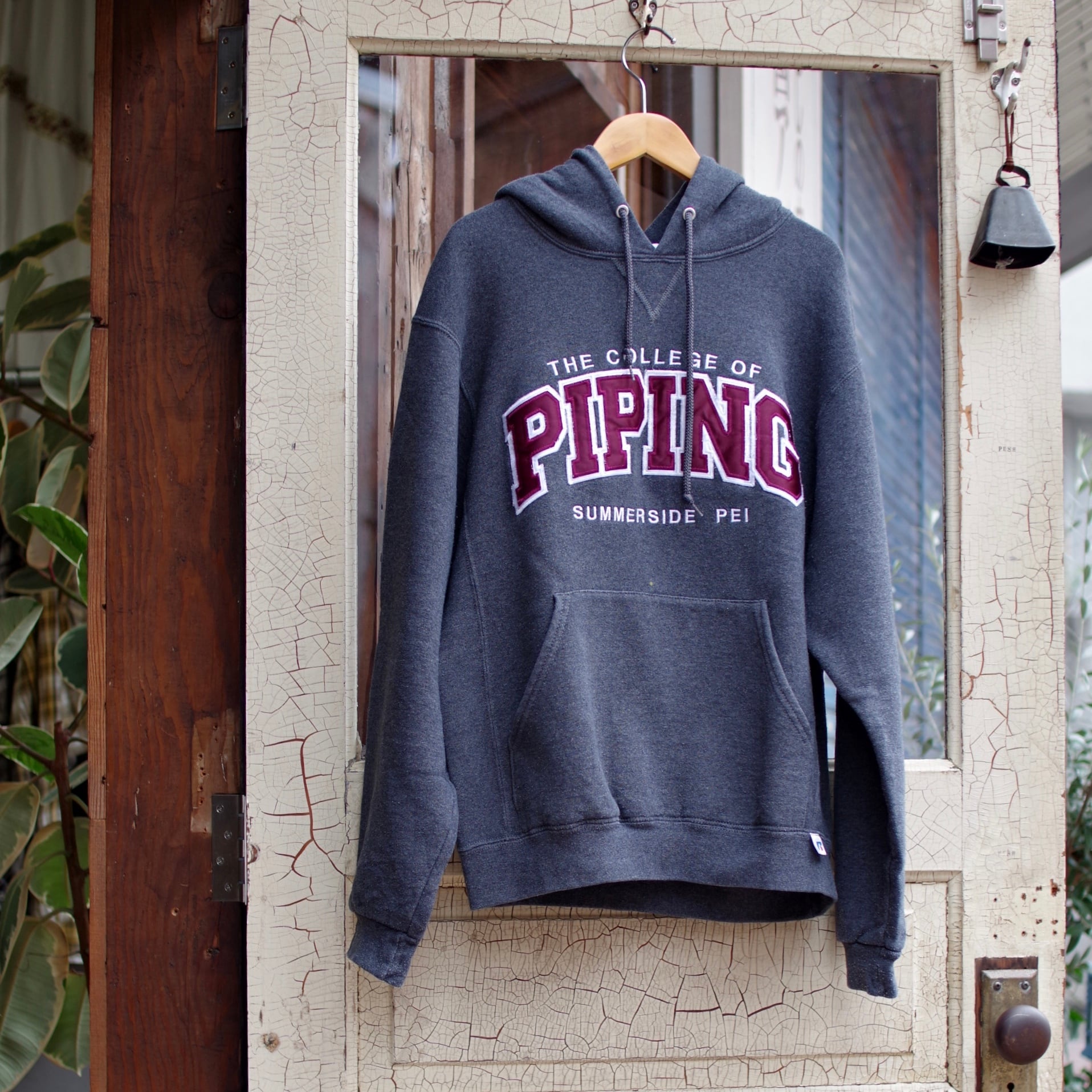 College Print Sweat shirt Hoodie / カレッジ プリント スウェット