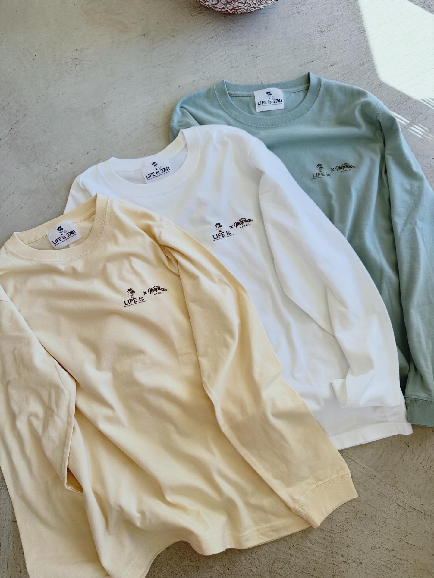 LIFE is × mapuaコラボ surf bear ロンT ¥7,990(8,789)