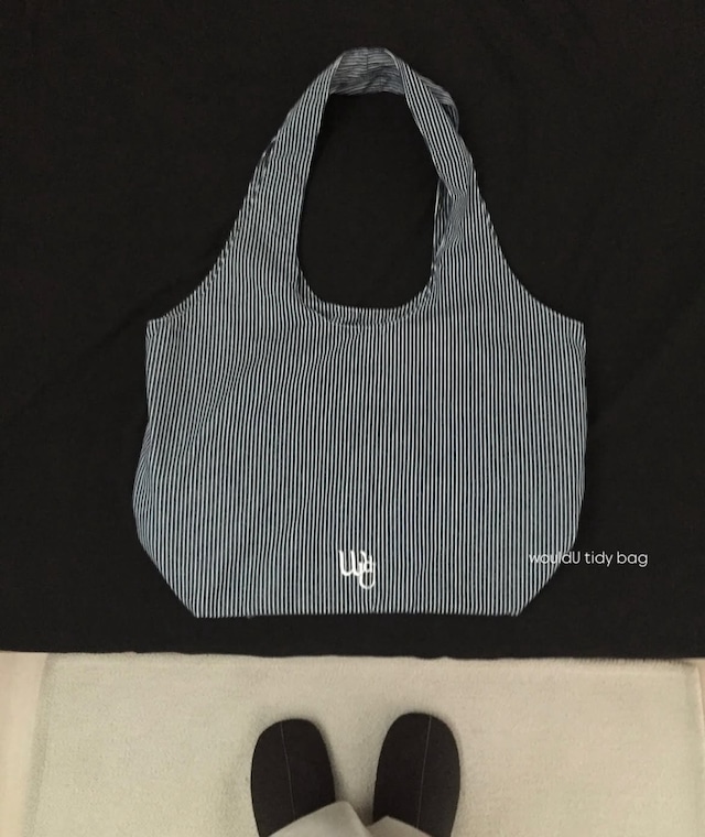 【即納】would.u / tidy bag (large)ボーダー