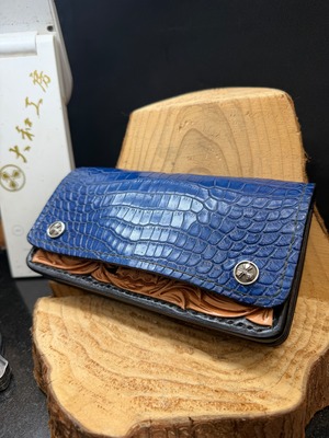 ショートウォレット(藍染ポロサス・トラッカーズウォレット)