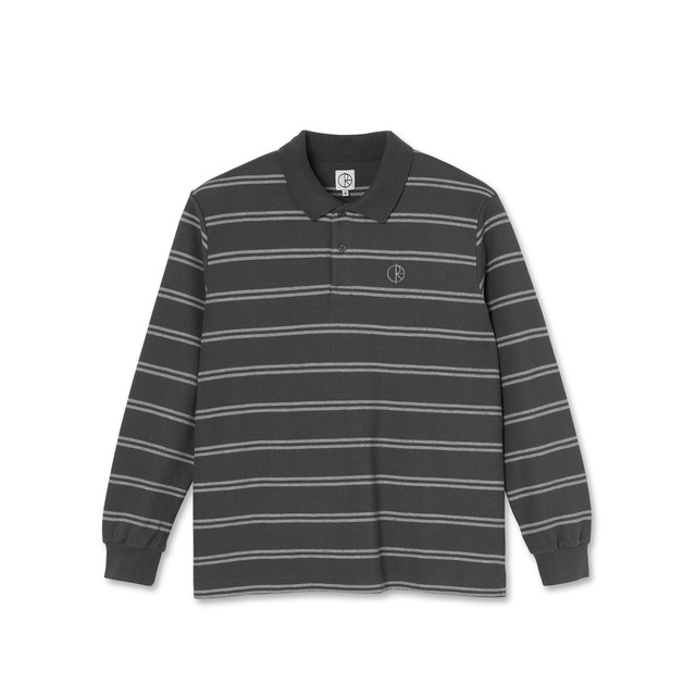 POLAR / STRIPE POLO LONGSLEEVE SHIRT