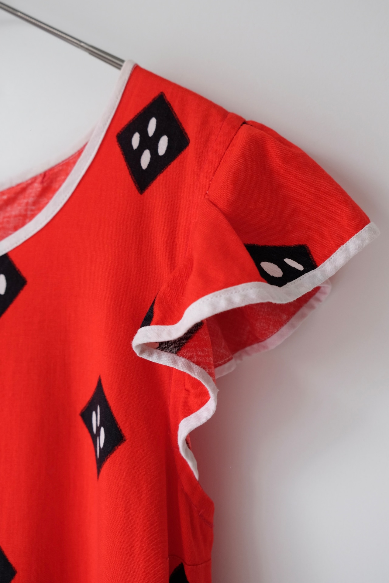 Rhombus dots apron dress