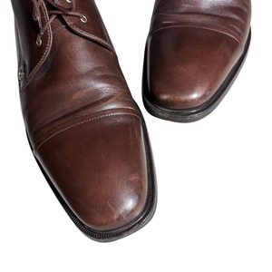 SALVATORE FERRAGAMO brown leather boots