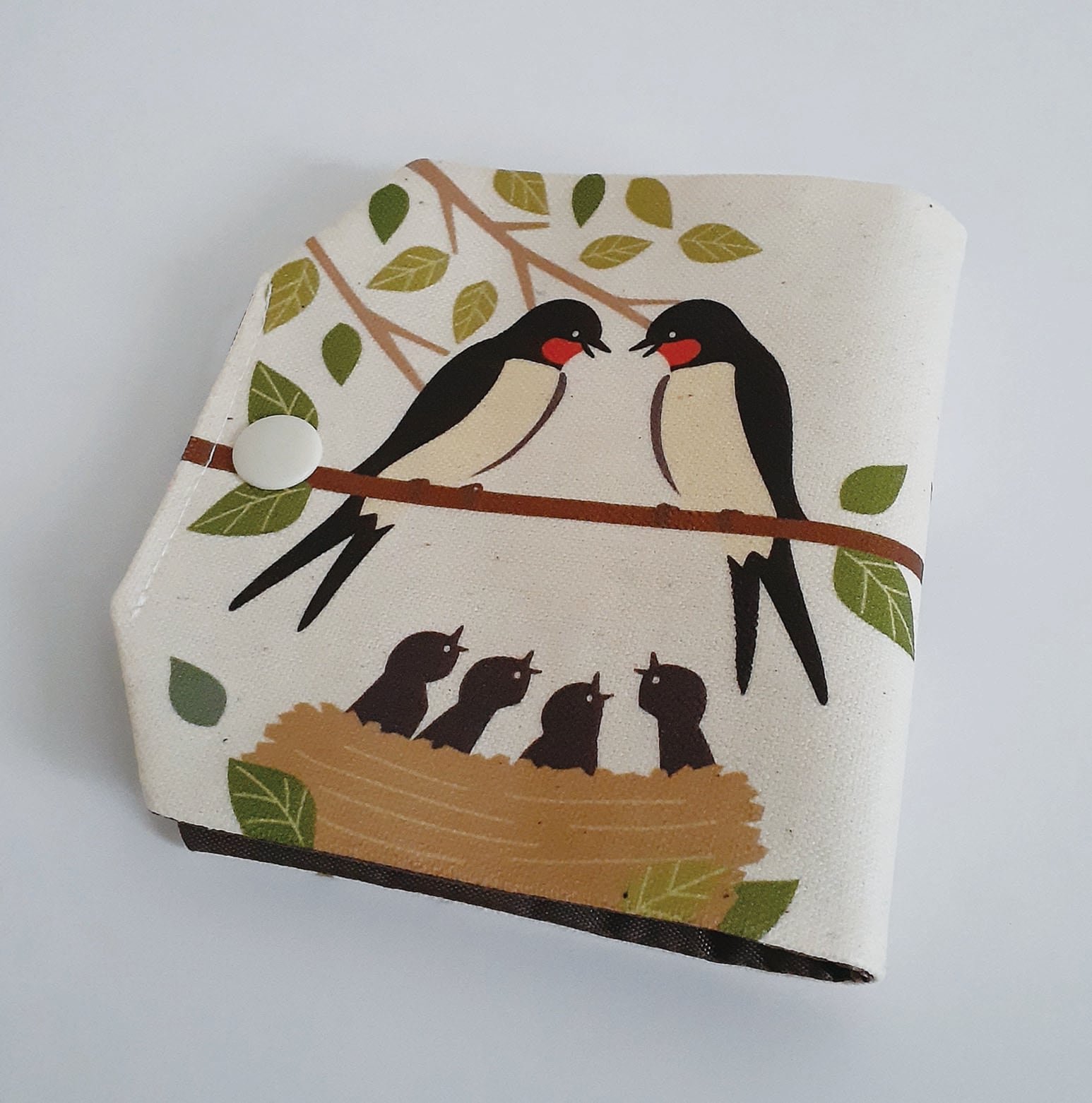 TORINOS 　仮置きマスクケース　つばめ　撥水加工　ハンドメイド　文鳥　インコ　オウム　鳥　　