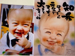 A スケッチ似顔絵