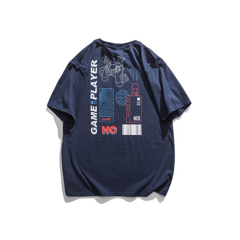 Road Vintage Summereseレトロシンプルプリント半袖TシャツメンズトレンディファンTシャツオールマッチトップ-Alibaba ショート ハーフスリーブ サマー 夏物 ビンテージ hip6-161182887404134