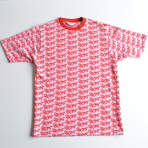 60s ドラゴン総柄ジャガードTシャツ　USA製