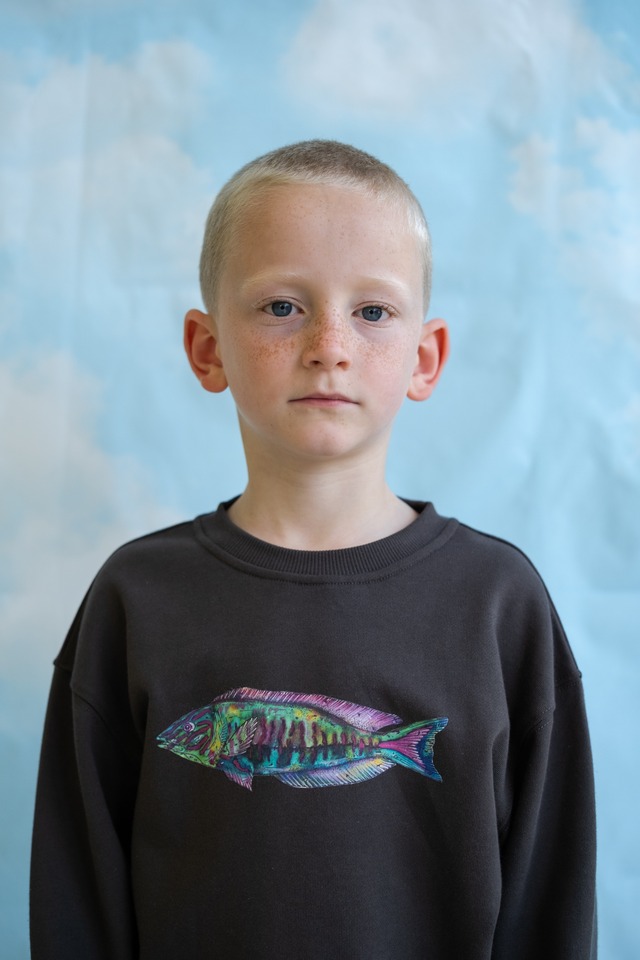《即納》GROWN/ Parrot Fish Jumper - Ash