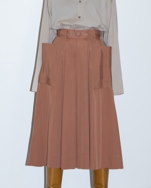 1970s pintucks pockets skirt