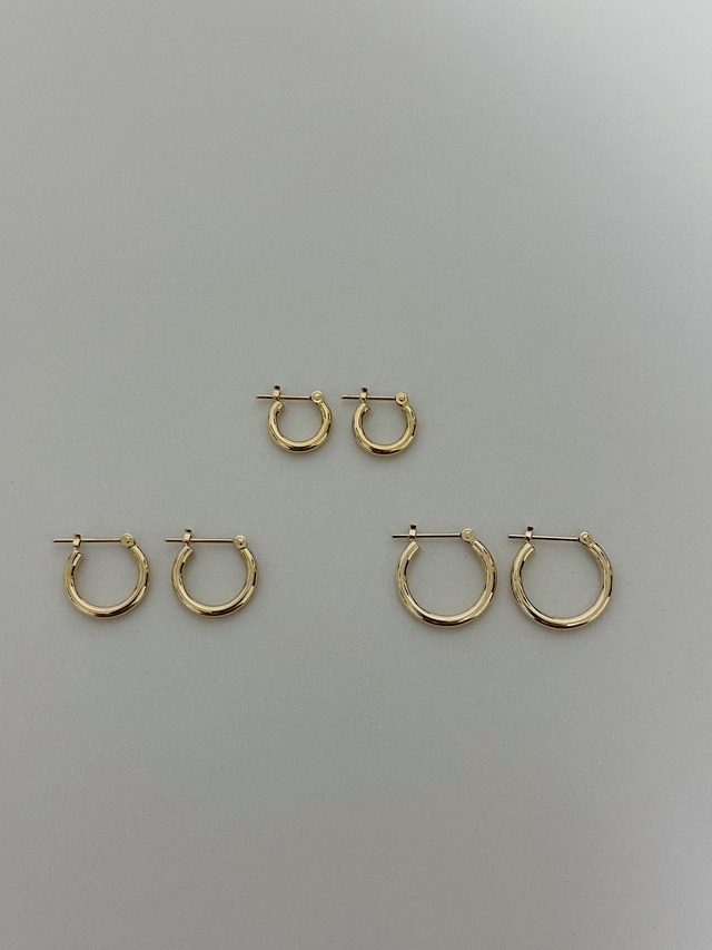 2×10 round hoop earring