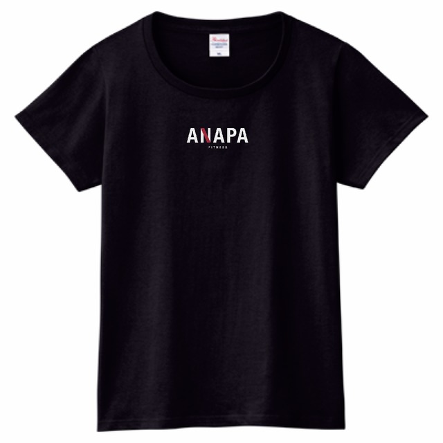 ANAPA logo T-shirt~ladies~【black】