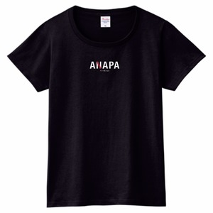 ANAPA logo T-shirt~ladies~【black】