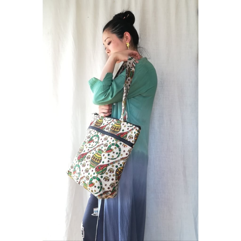 エスニックハンドメイド一点ものタイダイ長袖ワンピースハンドメイド1