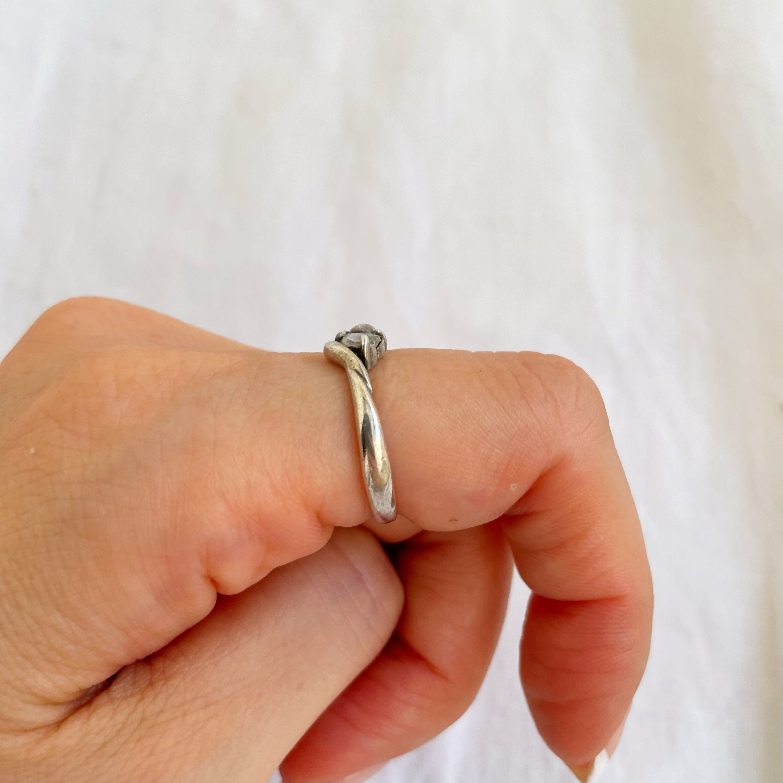 Courreges silver925 ♡stone ring 【10】 | TOKYO LAMPOON online shop