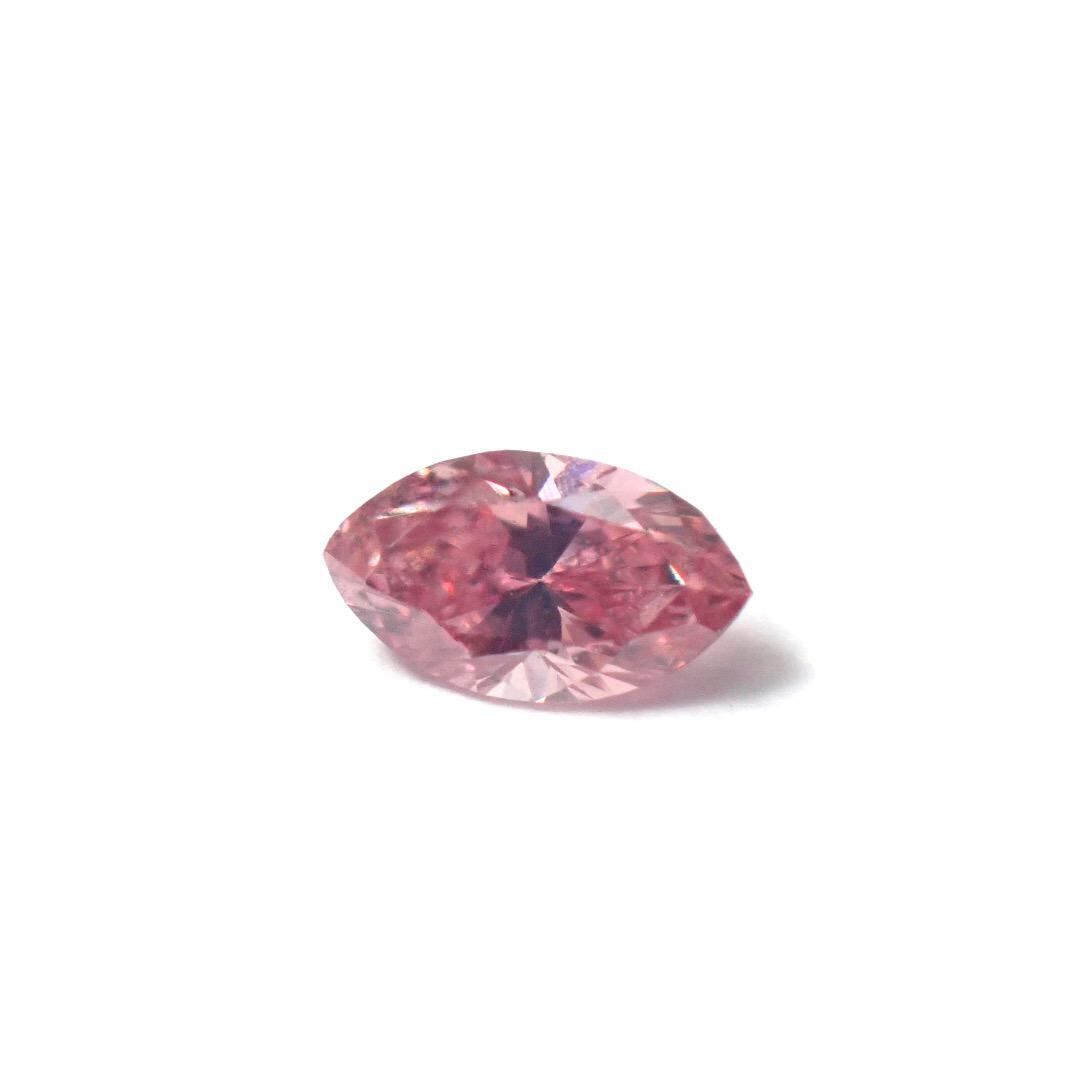 超希少】0.082ct Fancy Vivid Pink ファンシー ビビッド ピンク 天然