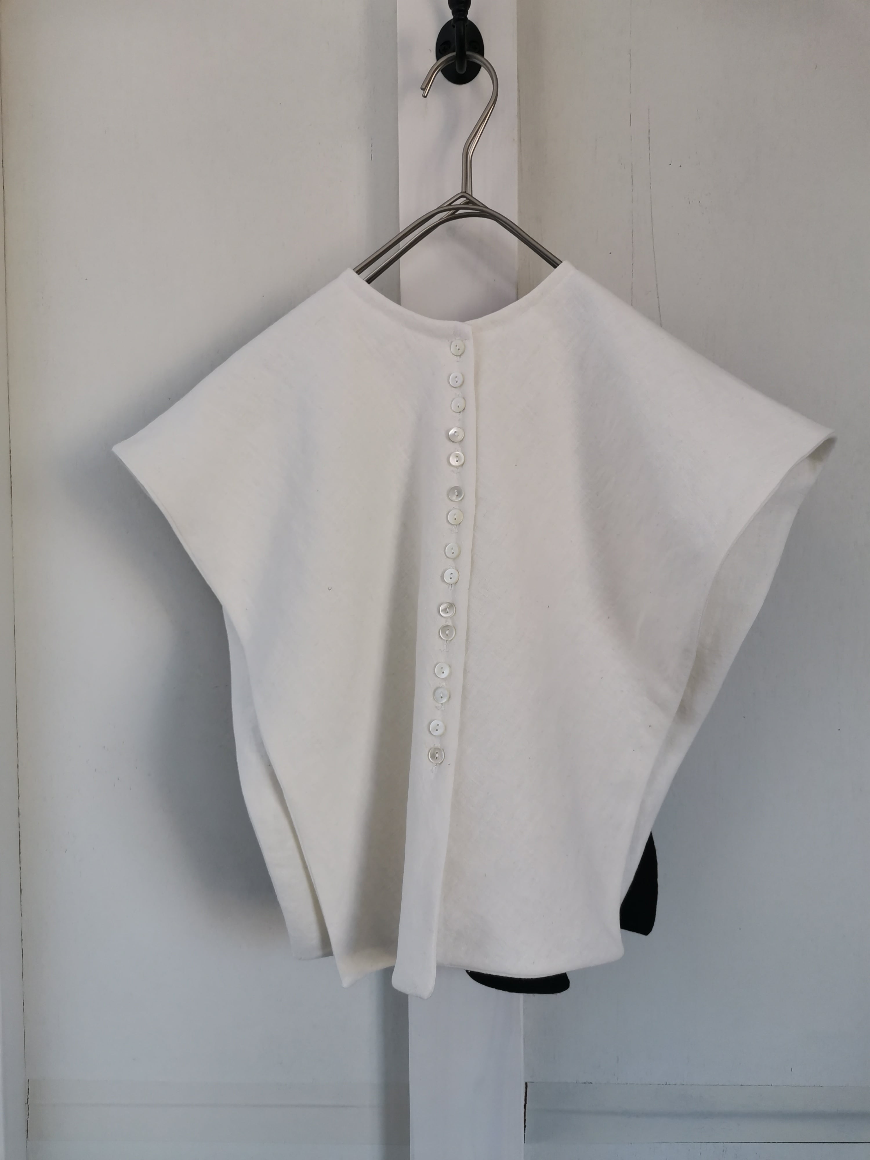 多ボタン つけ襟 linen | tohdesignworks.