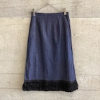 A/T hem fringe skirt