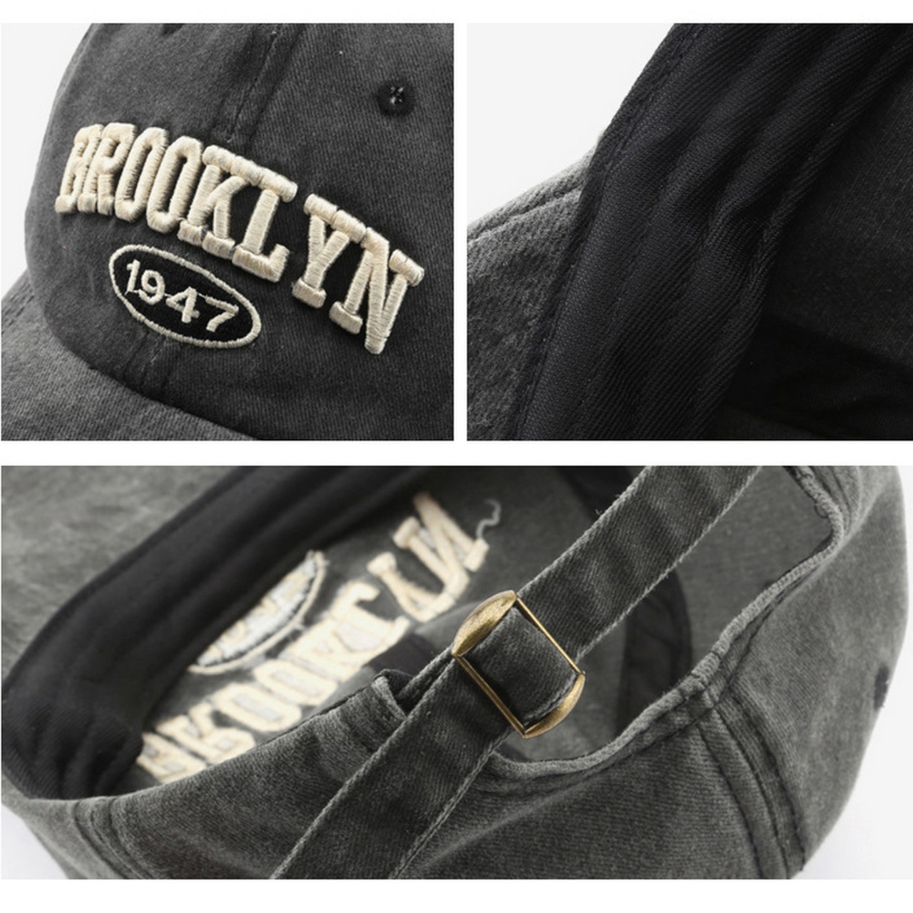 6色BROOKLYN 1947刺繍 キャップ G115