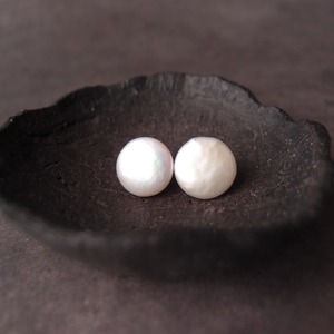 再入荷【K14gf】Coin Pearl Earrings／コインパールピアス