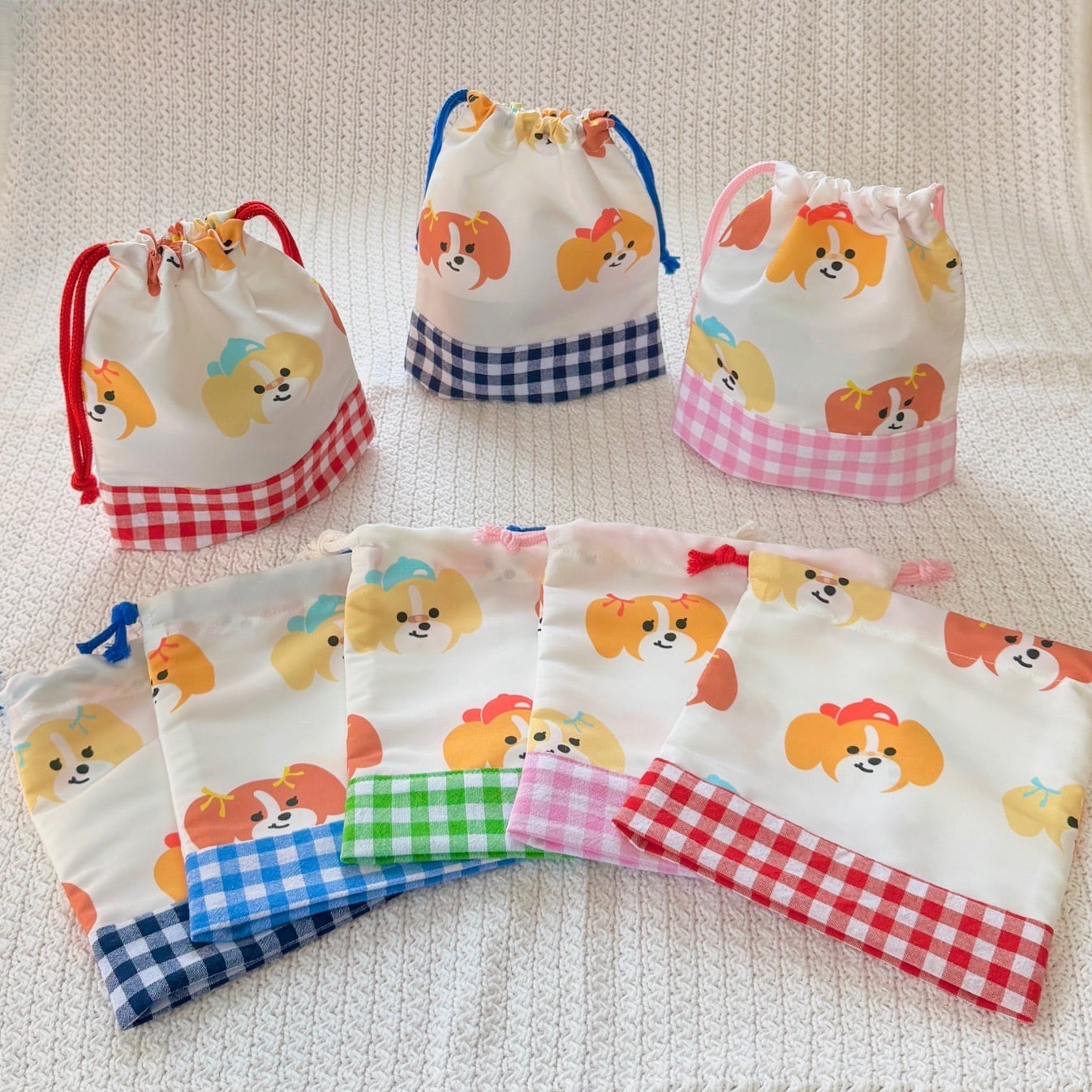 ビーグル柄巾着