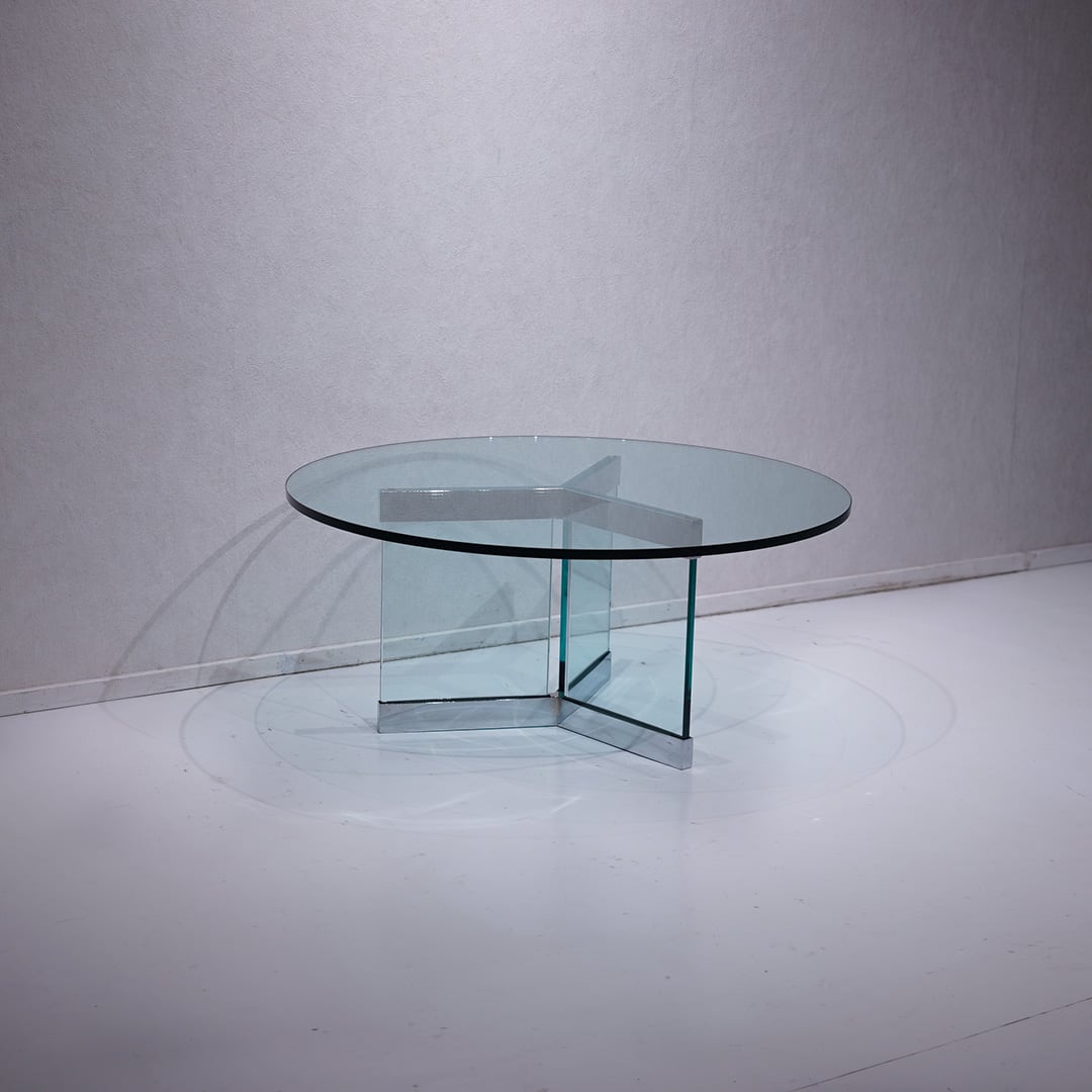 anonymous ガラステーブル ポストモダン ミッドセンチュリー Anonymous Coffee Table / モダン ミッドセンチュリー ローテーブル