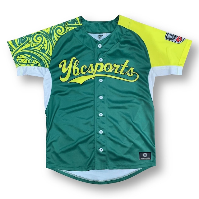 【YBC】Baseball Shirt Green × Yellow