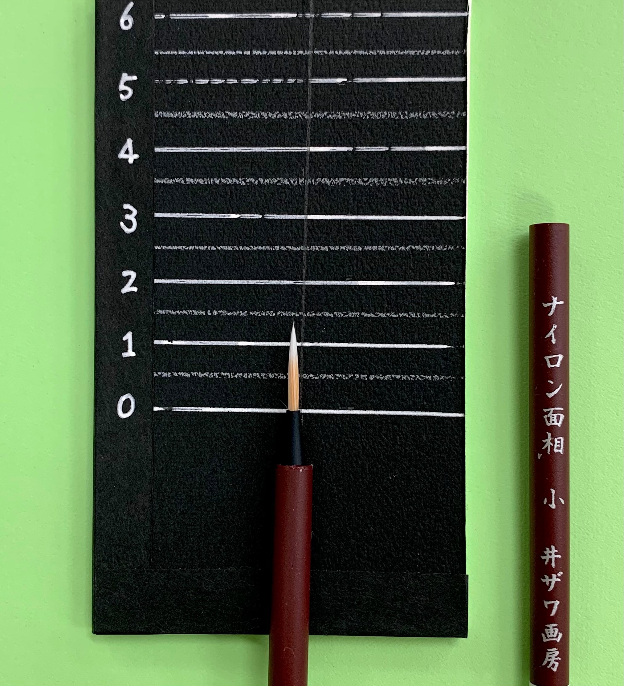 極細ワンストローク面相筆5本組 | 画材・額縁の井ザワ画房