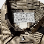 90s LE GARAGE シルク 総柄 シャツ フランス製