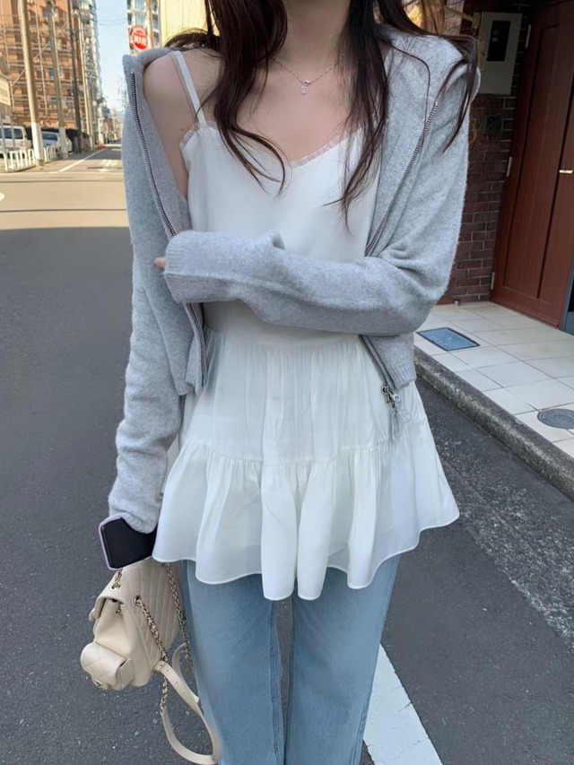 (予約) pretty young thing / Social medium denim pants 1color　